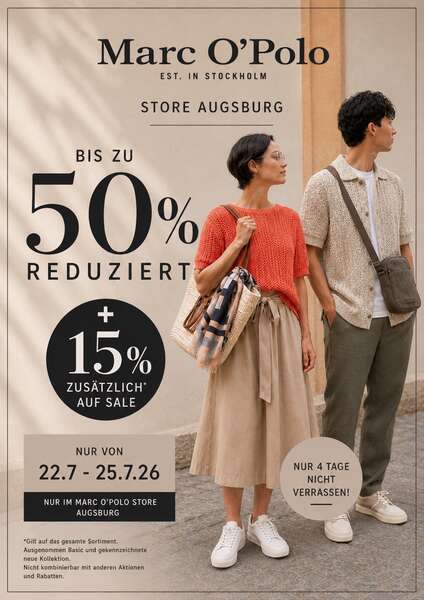 bis zu fuenfzig prozent und fuenfzehn prozent extra marcopolo rosenheim