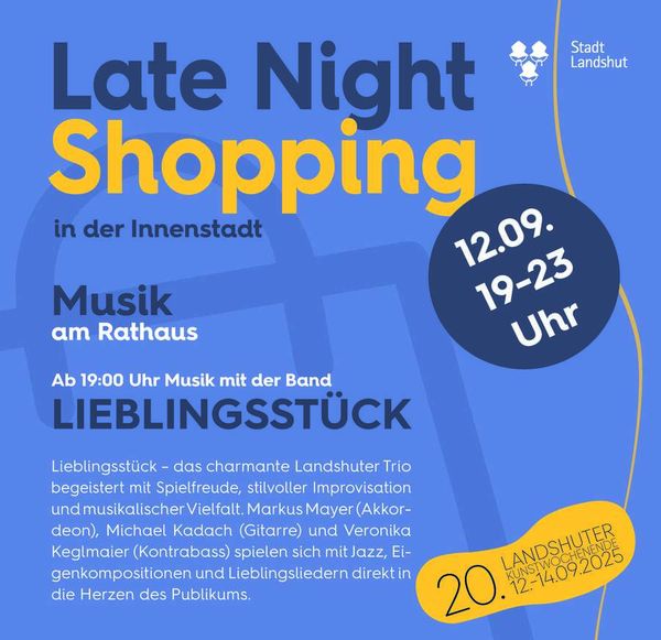 landshut late night shopping kunstwochenende